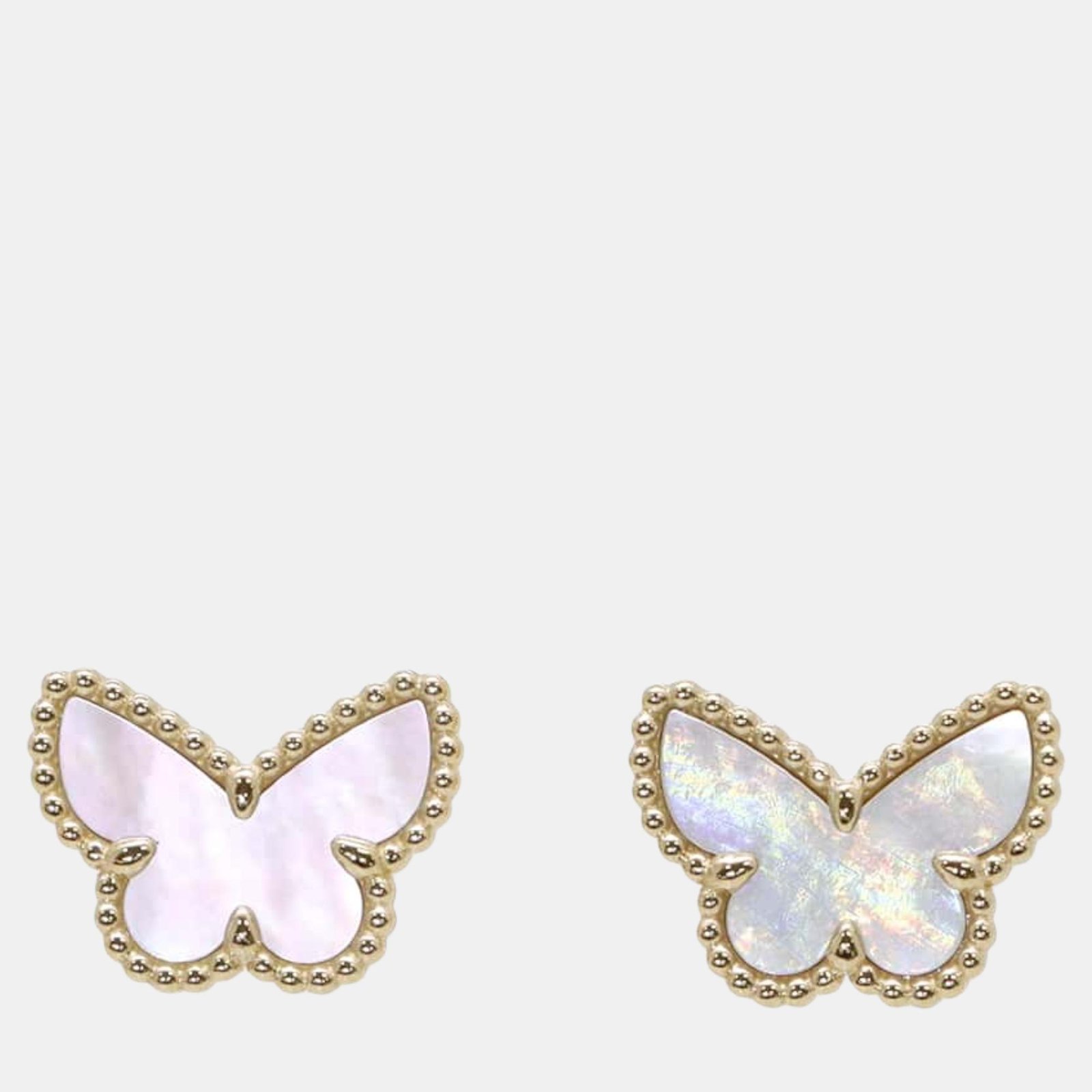 Van Cleef & Arpels 18K Yellow Gold Sweet Papillon Earrings