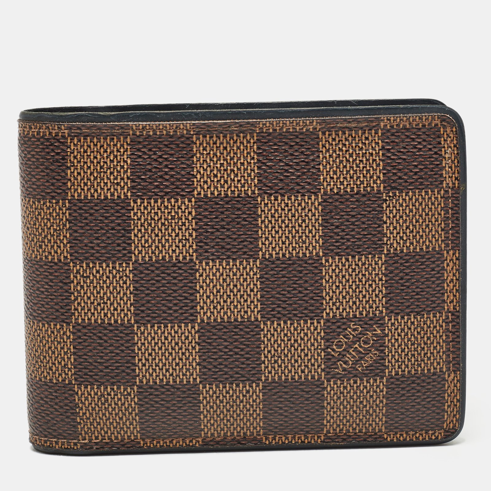 Louis Vuitton Blue Damier Ebene Multiple Wallet