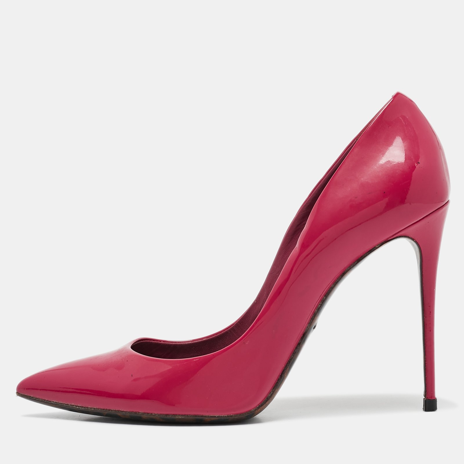 Dolce & Gabbana Red Patent Leather Pointed Toe Pumps Size 40.5