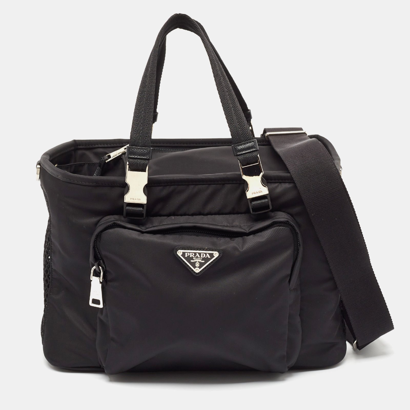 Prada Black Re-Nylon Pet Bag
