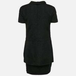 Valentino Garavani Black Viscose Mini Dress and Skirt Set M