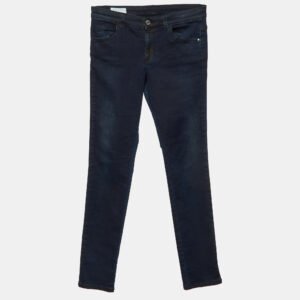 Hermes Blue Cotton and Nylon Printed Reversible Zip-Up Bomber Jacket XL