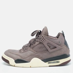 Air Jordans Brown Nubuck Leather Jordan 4 "A Ma Mani&eacute;re Sneakers Size 44