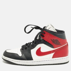 Air Jordans Multicolor Leather Air Jordan 1 High Top Sneakers Size 41