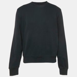 Amiri Black Cotton Knit Round Neck Sweatshirt M
