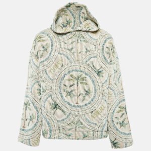 Amiri Green Palm Jacquard Hoodie S