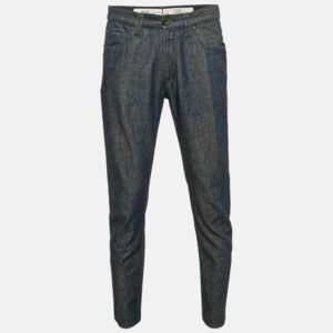 Armani Collezioni Navy Blue Denim J15 Slim Fit Jeans L Waist 33"