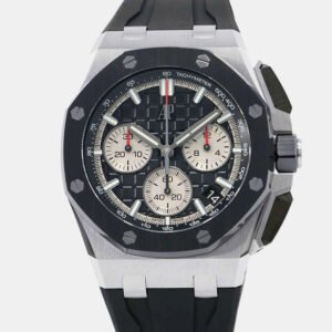 Audemars Piguet Black Stainless Steel Royal Oak Offshore 26420SO.OO.A002CA.01 Automatic Men's Wristwatch 43 mm
