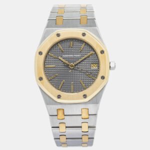 Audemars Piguet Royal Oak 4100SA Automatic Grey 18k Yellow Gold Stainless Steel Men's Wristwatch 36mm