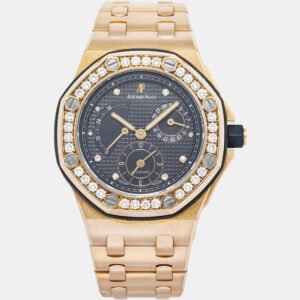 Audemars Piguet Royal Oak Offshore 25970OR Automatic Black 18K Rose Gold Men's Wristwatch 40mm