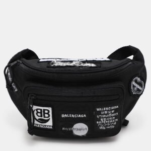 Balenciaga Black Nylon Explorer Belt Bag