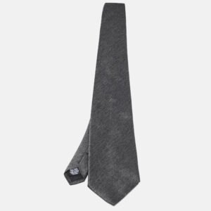 Boss By Hugo Boss Grey Patterned Silk Traditional Tie