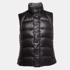 Boss by Hugo Boss Grey Wool and Nylon Reversible Down Vest M