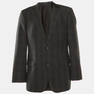 Boss By Hugo Boss Black Wool Paolini Tailored Blazer L