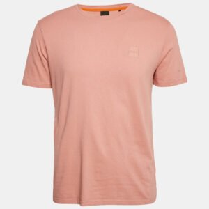 Boss Orange by Hugo Boss Peach Pink Jersey Tales T-Shirt L
