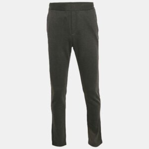 Bottega Veneta Black Cotton Knit Sweatpants S