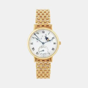 Breguet Silver 18k Yellow Gold Classique 4124L Automatic Men's Wristwatch 36.5 mm