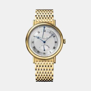 Breguet Silver 18k Yellow Gold Classique 5207Ba/12/Av0 Automatic Men's Wristwatch 39 mm