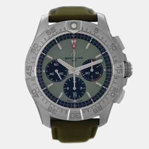 luxury-men-breitling-new-watches-p1159469-010 Breitling Green Stainless Steel Avenger AB0147101L1X1 Automatic Men's Wristwatch 44 mm