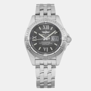 luxury-men-breitling-used-watches-p1099142-001 Breitling Black Stainless Steel Galactic Cockpit A49350 Automatic Men's Wristwatch 41mm