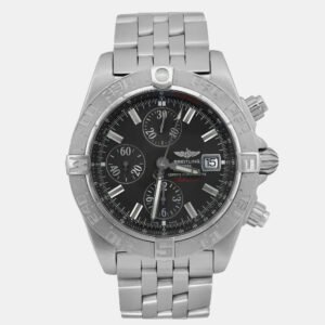 Breitling Black Stainless Steel Galactic Chronograph II A1336410/M512-379A Automatic Men's Wristwatch 44 mm