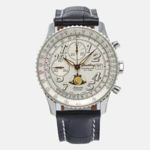 Breitling Montbrillant A43030 White Dial Stainless Steel Automatic Men's Wristwatch 41 mm