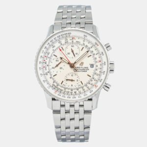 Breitling White Stainless Steel Navitimer A13324121G1A1 Automatic Men's Wristwatch 41mm