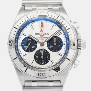 Breitling Chronomat B01 42 AB0134 Automatic White Stainless Steel Men's Wristwatch 42mm