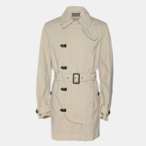 burberry britt beige polyamide blend belted trench coat m