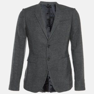 Burberry Prorsum Grey Wool Single Breasted Blazer S