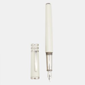 Cartier Trinity Mother of Pearl Lacquer Silver Tone Fountain Pen