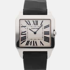 Cartier Santos W2007051 Automatic Rose Gold Silver Dial Men's Wristwatch 38mm