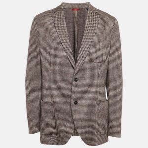 CH Carolina Herrera Multicolor Wool Single Breasted Blazer XXL