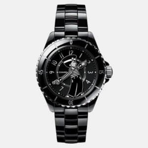 Chanel Black Ceramic J12 H7609 Automatic Men's Wristwatch 38 mm