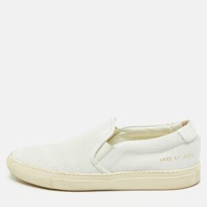 Common Projects White Leather Low Top Sneakers Size 41