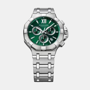 Concord Green Stainless Steel Saratoga 0320494 Quartz Men's Wristwatch 40 mm