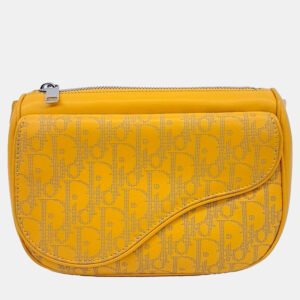 Dior Yellow Leather World Tour Belt Bag