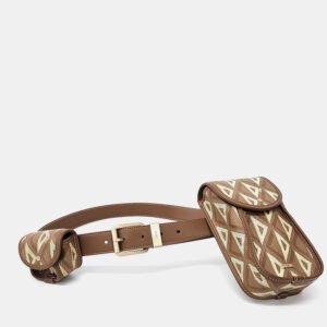 Dior Brown PVC Dior Homme CD Diamond Belt Bag