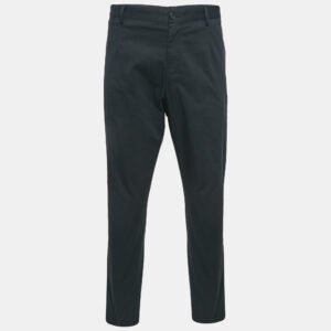 Dolce & Gabbana Black Cotton Tailored Trousers XXXL