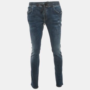 Dolce & Gabbana Blue Distressed Denim Jeans XXXL Waist 34"