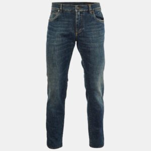dolce & gabbana blue denim slim fit jeans l waist 36"