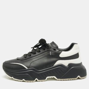 Dolce & Gabbana Black Leather Daymaster Sneakers Size 41