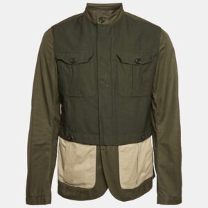 Dsquared2 Green Cotton Pocket Detail Zip-Up Jacket XL