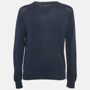 Dsquared2 Blue Cashmere Long Sleeve Sweater M