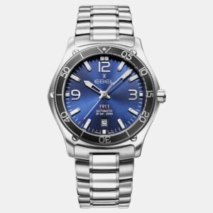 Ebel Blue Stainless Steel 1911 1216587 Automatic Men's Wristwatch 42 mm