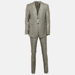 Emporio Armani Grey Wool Tailored Suit L