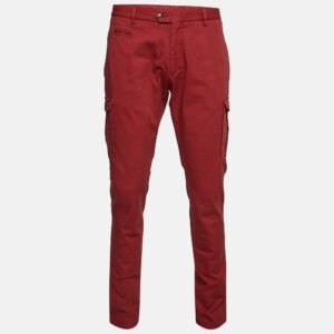 Etro Red Cotton Cargo Pants XL/Waist 36"