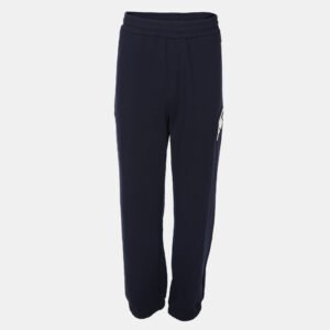 Fendi Navy Blue Cotton Knit FF Block Embossed Trousers XXL