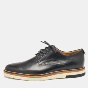 Fendi Navy Blue Leather Lace Derby Size 45