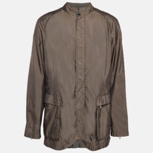 Giorgio Armani Brown Silk Blend Jacket XXXL